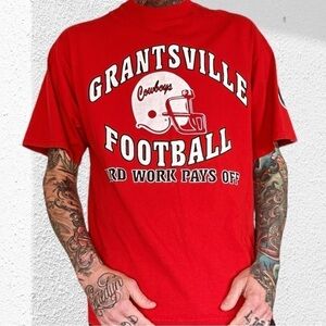 Utah Grantsville Cowboys jerzees vintage red t shirt men’s XL nice condition